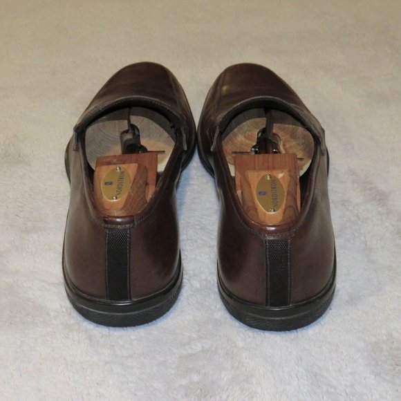 Prada Sport 1359 Brown Leather Rubber Sole Penny Loafers 9D
